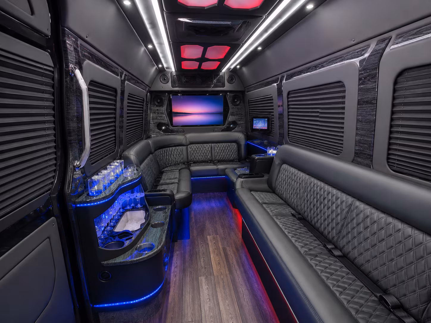 apple valley corporate event transportation onboard seating